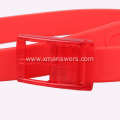 Eco Friendly Plastic Buckle Silicone Belt For Men